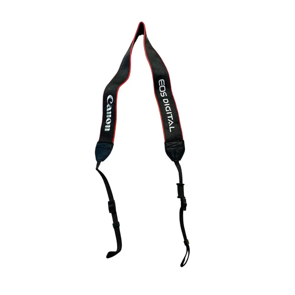 OEM Canon EOS Digital Camera Strap Black Red Genuine DSLR